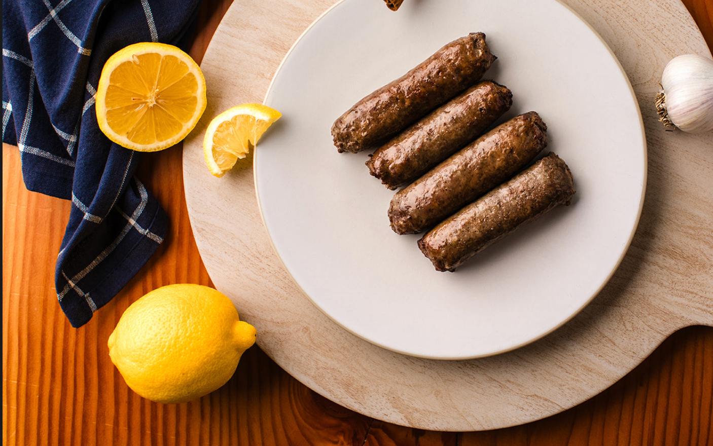 Lemon Pepper Lamb Sausage