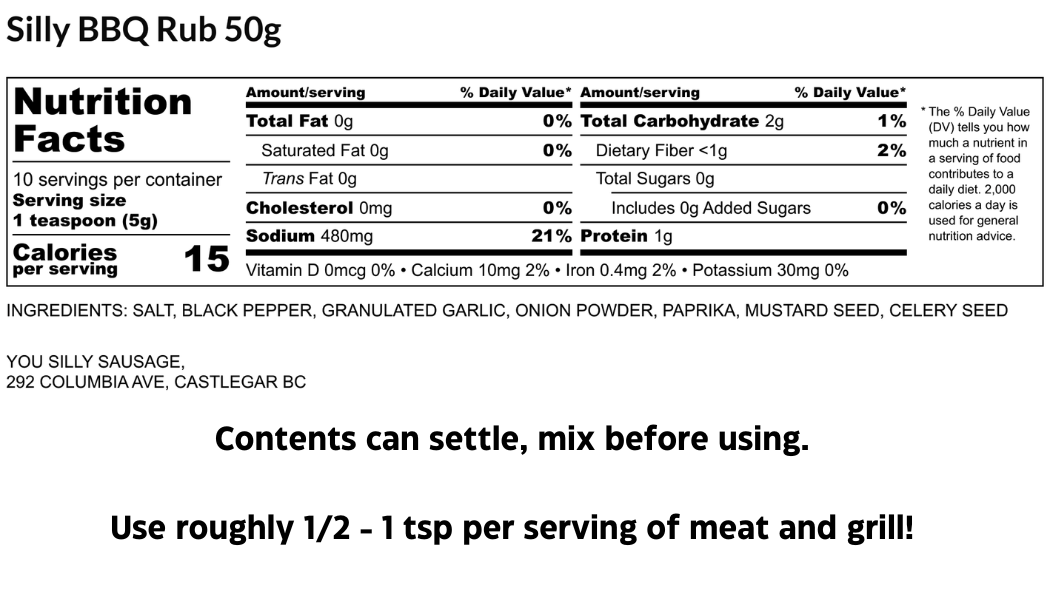 Signature Silly BBQ Spice Rub