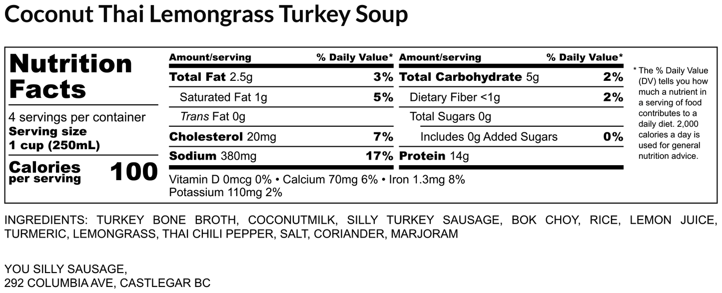 Coconut Thai Lemongrass Chicken Soup