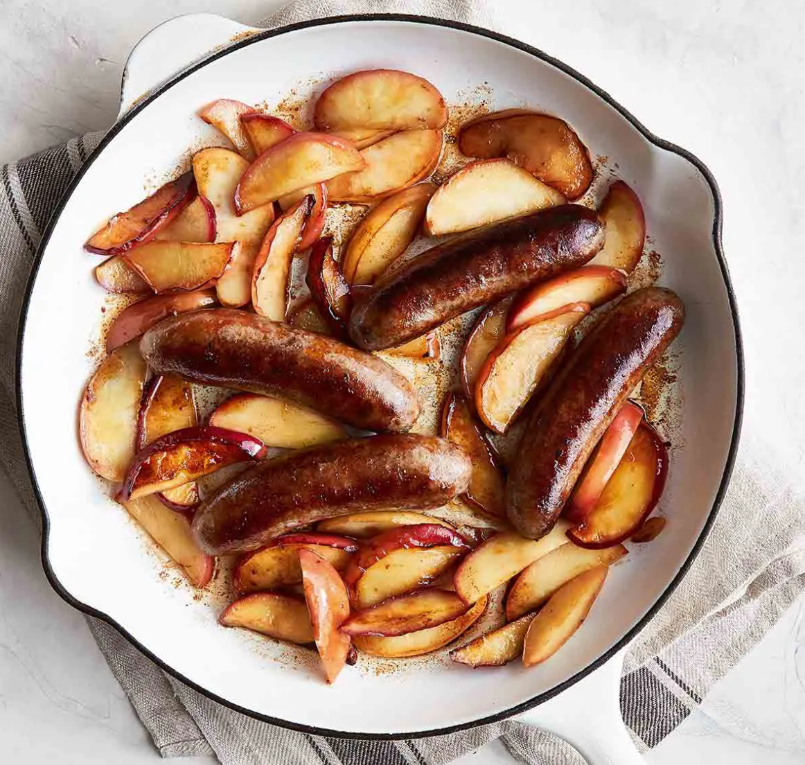 Spiced Rum & Apple Sausage
