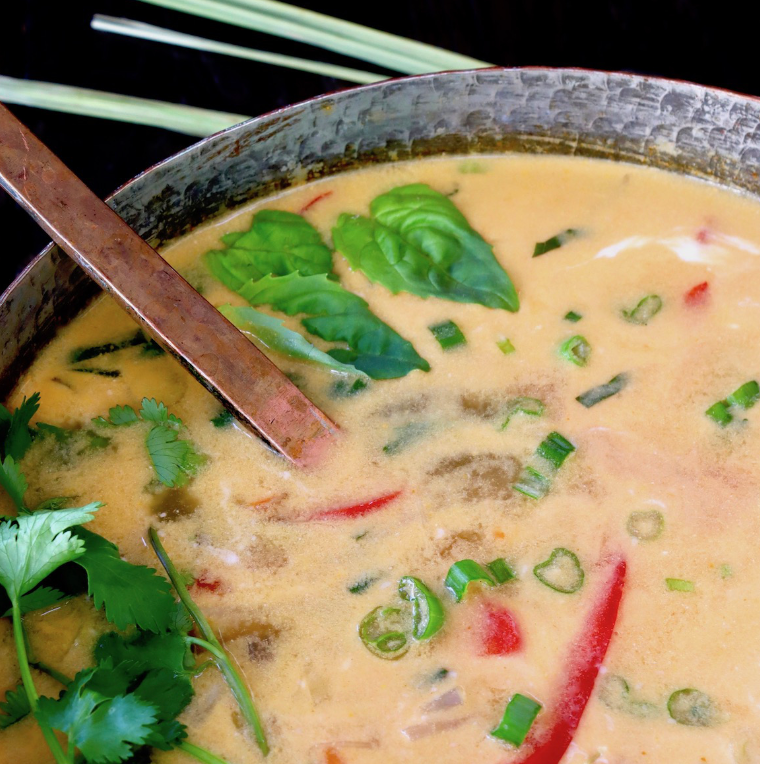 Coconut Thai Lemongrass Chicken Soup