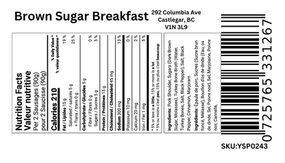 Brown Sugar Breakfast Sausages