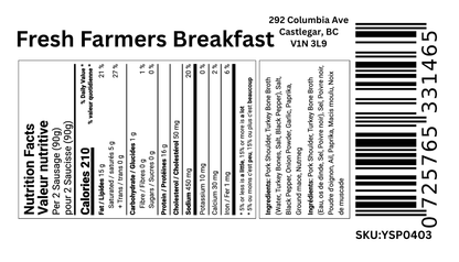 Fresh Farmers Breakfast Sausage