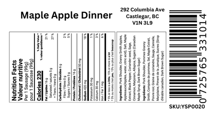 Maple Apple Sausages