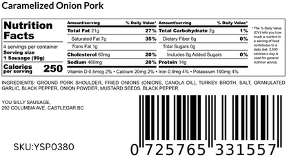 Caramelized Onion Sausages