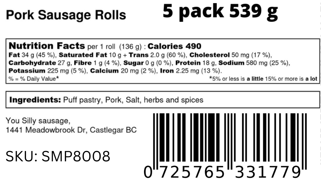 Sausage Rolls You Silly Sausage 